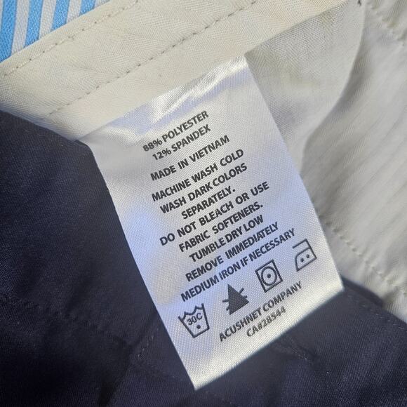 FootJoy Performance Golf Pants Mens 34x29 Blue Flat Front Stretch - Picture 8 of 14